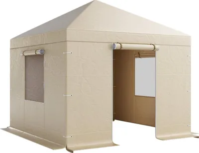Produktbild von Winter-Pavillonabdeckung Passend für Pavillons mit Hartdach, 3,05 x 3,05 m, Allwetter-Pavillonabdeckung mit Seitenwänden und Fenstern, hochdichtes PE-Material, geschlossene Abdeckungen für Lagerräume, Pavillons nicht im Lieferumfang enthalten