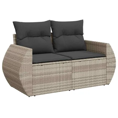 Zdjęcie produktu dla VidaXL 366197, 2 siedz., Ciemny Szary, 110 kg, 1420 mm, 620 mm, 690 mm