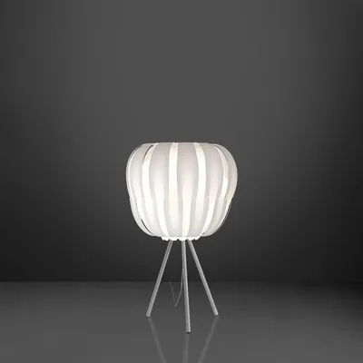 Zdjęcie produktu dla Lampa stołowa z trójnogiem 1 Light Queen In Polilux White  Italy