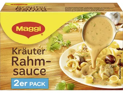 Image de Sauce Maggi aux herbes et à la crème parfaite pour les escalopes 2pcs pour 2x 250ml