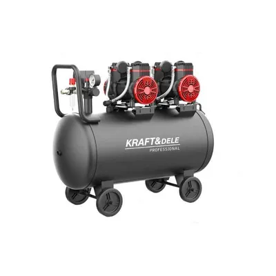Image de Kraft&Dele KD1392 compresseur sans huile 100L 1,5kW x2