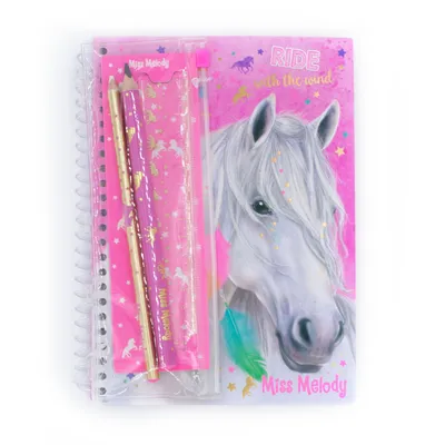 Produktbild von Depesche Miss Melody Notizblock mit Stift und Gummilineal