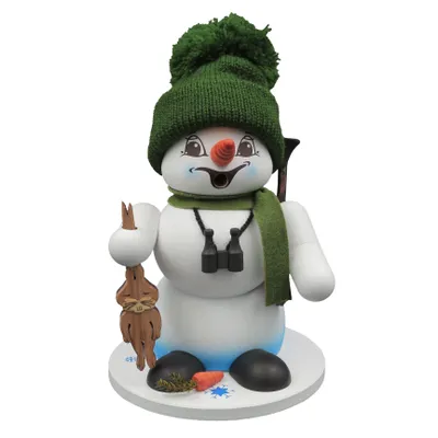 Produktbild von Kuhnert Erzgebirge - Schneemann Räuchermann,-figur,-männchen 19cm - Jäger