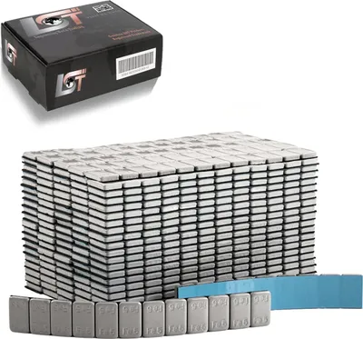 Produktbild von Klebegewichte Stahl epoxidbeschichtet 1200x5g im Block Wuchtgewichte Alu-Felgen