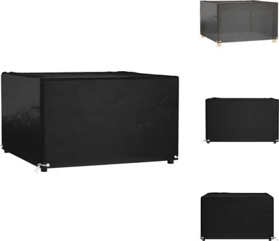 Image de vidaXL Couverture pour meubles de jardin 8 oeillets 125x125x75 cm Carré - Housses de protection pour meubles de jardin
