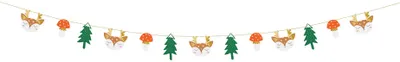 Produktbild von 1,7m Weihnachts-Papiergirlande Waldmotive mit Tannen und Hirschen -