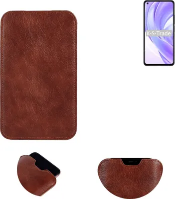 Produktbild von K-S-Trade Schutzhülle Handyhülle kompatibel mit Xiaomi Mi 11 Lite 5G Handytasche Kunstleder Sleeve in braun