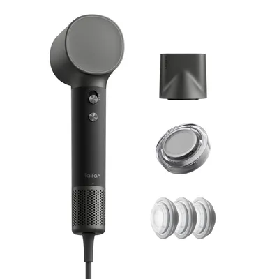 Produktbild von Haartrockner mit nachfüllbarer Öl-Infusion, 110.000 U/min, 3 Min.Schnelltrocknung, 200 Mio.58°C Pflegemodus, inkl. Magnet-Pflegedüse & Glättungsdüse