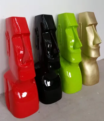 Obrázek produktu pro Socha Moai, dekorativní figurka, 75 cm. Figurky, sochy, skulptury, moderní design