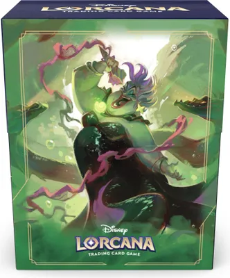 A deckbox for the Disney Lorcana Trading Card Game featuring Ursula.