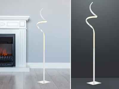 Produktbild von Reality Course LED Stehleuchte 11W ⌀20,5cm dimmbar Weiß Matt tralweiss