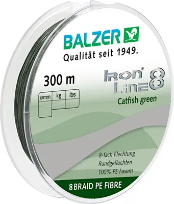 Obrázok produktu pre Balzer rybársky vlasec Iron Line Catfish (zelený, 300 m) Ø mm: 0,50