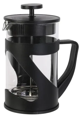 French Press Kaffeemaschine 80 cl 7 Tassen, Schwarz