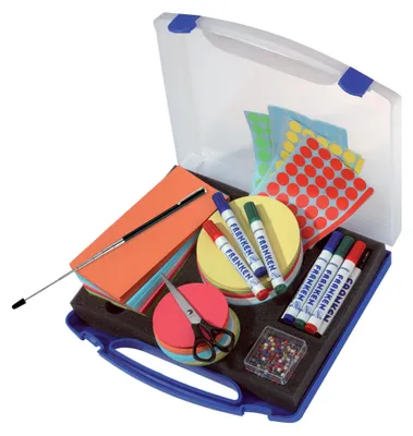 Produktbild von Franken Moderationskoffer Mini UMKM 34,5x6x31cm 1.100Teile bl/tr