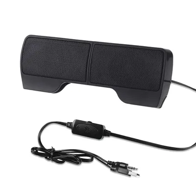 Produktbild von P01C USB Laptop Lautsprecher Clip-On – 2×3W Stereo Speaker mit 3,5 mm Klinke, Plug & Play