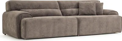 Zdjęcie produktu dla Czteroosobowa sofa w kolorze brązowym, nowoczesna, wygodna i stylowa do Twojego salonu