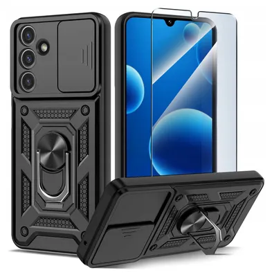 Immagine prodotto di Custodia per Samsung A26 5G PANCERNE SLIDE RING CASE + 9H VETRO PROTETTIVO