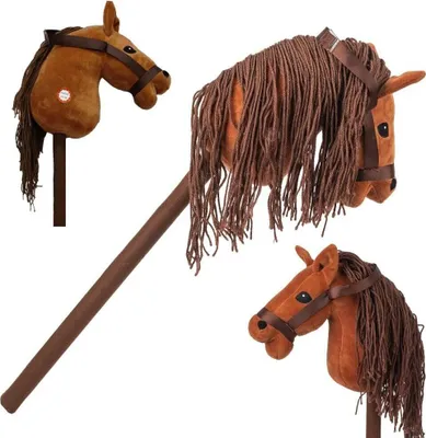 Produktbild von Hobby Horse Pferd am Stock braun Pferd - Steckenpferd 70cm