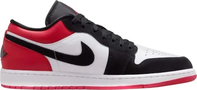 Produktbild von Nike Jordan 1 Low SE "Black Toe (2025)" Rot, Größe: 44.5