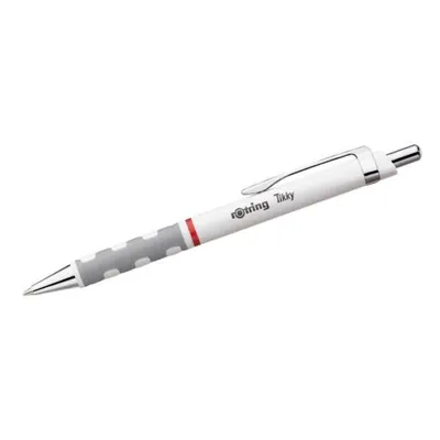 Image de rotring 1904718 Stylo à bille rétractable Tikky, blanc