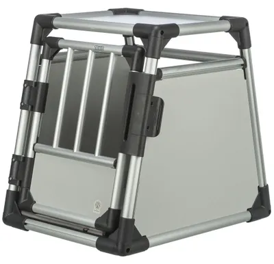 Produktbild von TRIXIE Transportbox, Aluminium - hellgrau/silber - 46 × 56 × 60 cm