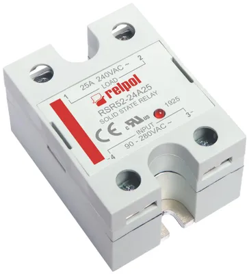 Obrázek produktu pro Polovodičové relé Jednofázové 240 V AC 90…280 V AC 2615924 Relpol relé