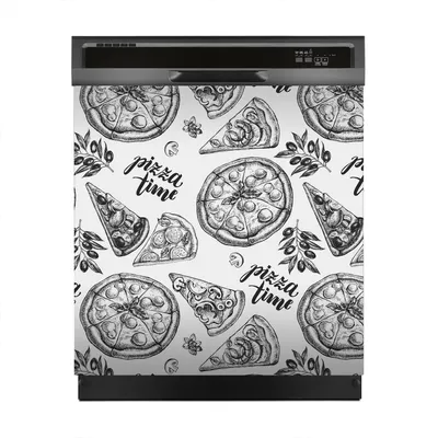 Produktbild von Aufkleber sticker 60x60 cm Dekorative folie Spülmaschine - Pizza Italienische Küche