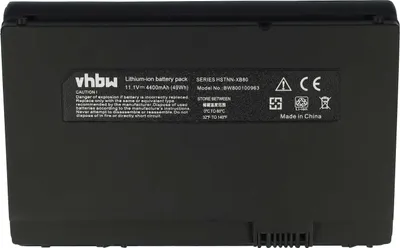 Produktbild von vhbw Akku kompatibel mit HP Mini 1010, 1014, 1000, 1110TU, 1001, 1010NR, 1035NR, 1001TU, 1050, 1110, 1017, 1035 Notebook (4400 mAh, 11,1 V, Li-Ion)
