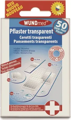 Imagen del producto de WUNDmed® 03-008 WUNDmed® Pflaster Transparent 03-008 weiß, 50 St.