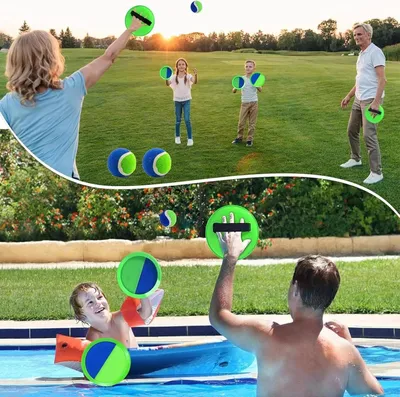 Produktbild von Strandspiel-Set für Kinder und Erwachsene, 2-12 Jahre, Ball und Racket