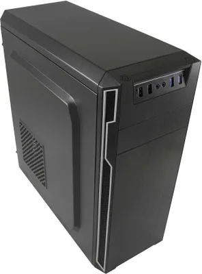 Produktbild von LC-Power 7038B, Midi Tower, PC, Schwarz, ATX, micro ATX, Mini-ITX, Metall, 14,5 cm