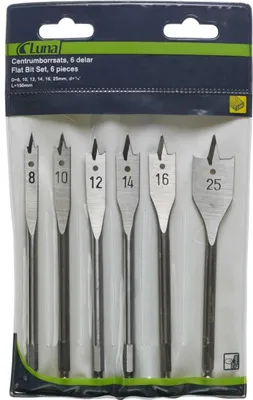 Produktbild von 6-teiliges Set Flachbohrer für Holz – L-207220104