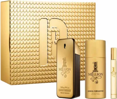 Produktbild von Paco Rabanne 1 Million Eau De Toilette Spray 100ml Set 3 Pieces