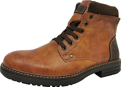 Produktbild von Rieker Herren Schnürboots/ Winterstiefeletten Braun Glattleder Größe: 45