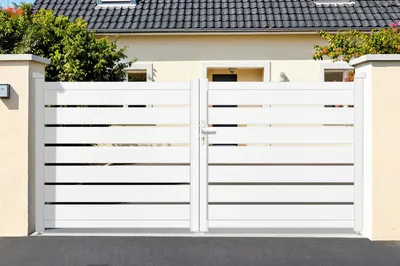 Produktbild von Flügeltor 3,5m VOGEL H.140 Weißaluminium