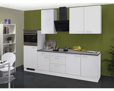 Obrázok produktu pre Kuchynský blok so spotrebičmi Flex Well Lucca 270 cm farba čela matne biela farba korpusu biela