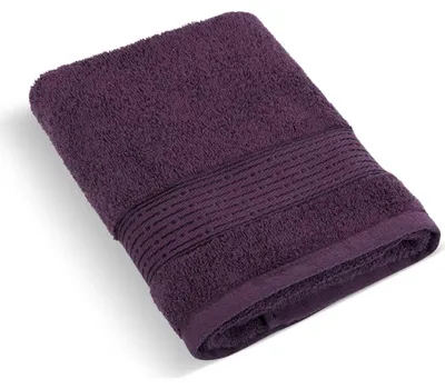 Produktbild von Frottiertuch 70x140cm Streifen 450g dunkelburgund