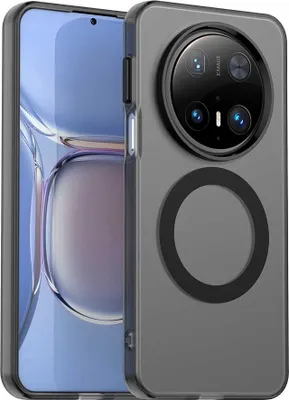 Produktbild von Magnetisch Hülle für Huawei Mate 70, Schlank Durchscheinend Matt Stoßfest Handyhülle Schwarz