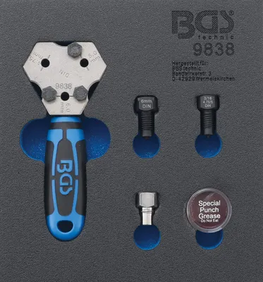 Immagine prodotto di BGS carrello da officina inserto 1/6: utensile di svasatura DIN 4,75 / 5 / 6 mm - 9838