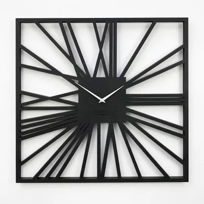 Image de Horloge murale Loft Square z226-1-2-x, 80 cm noir