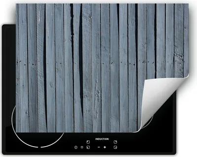 Produktbild von DarHaus Herdabdeckplatte 70x52 cm Anti Rutsch Matte Aufrollbar, grau - Holz