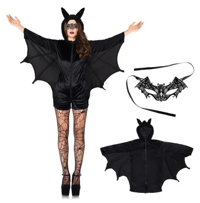 Obrázok produktu pre Kostým netopierky pre ženy s doplnkami na Halloween