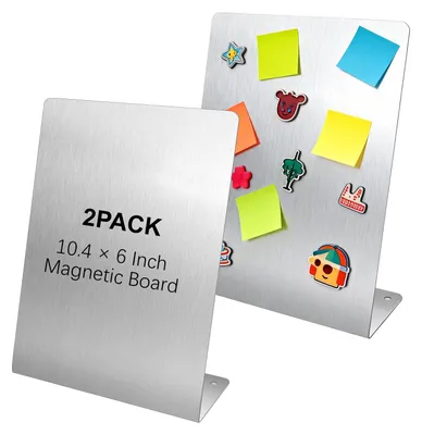 Immagine prodotto di 2 lavagne magnetiche con supporto – 26,4 x 15,2 cm