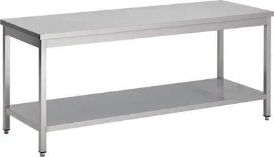 Produktbild von Gastro M Arbeitstisch 700x600x850mm mit Grundboden aus Edelstahl