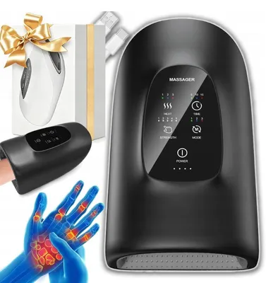 Produktbild von Handmassagegerät mit 3D-Druck- und Wärmetherapie-Funktion, geeignet bei Arthritis und Karpaltunnelsyndrom, ideal für den Einsatz zu Hause und im Büro