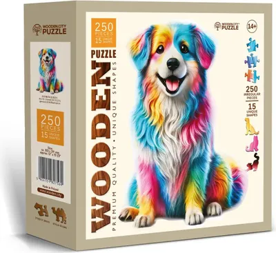 Produktbild von HOLZSTADT Holzpuzzle Duhov Dog 250 dlks