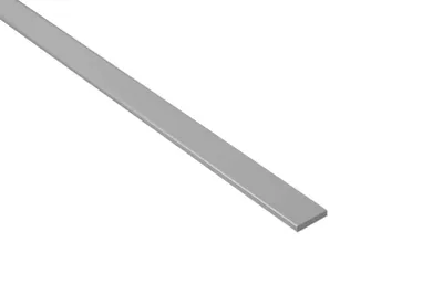 Produktbild von 2 Meter | Bastler Flachleiste Alu eloxiert | Effector | B00 | silber