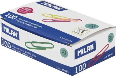 Produktbild von Vinyl-Büroklammern 33 mm, 80 Stück