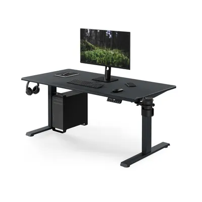 Obrázok produktu pre Ergonomická, výškovo nastaviteľná pracovná doska v antracitovej farbe: 140 x 70 cm: ARIA