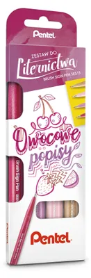 Obrázek produktu pro Pisaki pędzelkowe owocowe kolory 4 szt.
